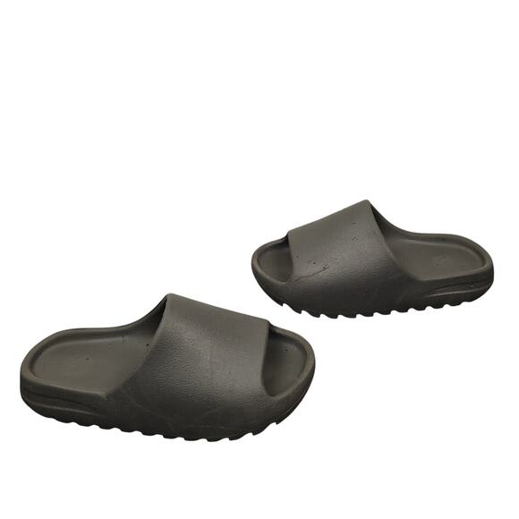 Adidas Men’s Yeezy Slides Sz 8 Slate Gray Sandals Slip-On Shoes YZY Casual - Picture 1 of 13